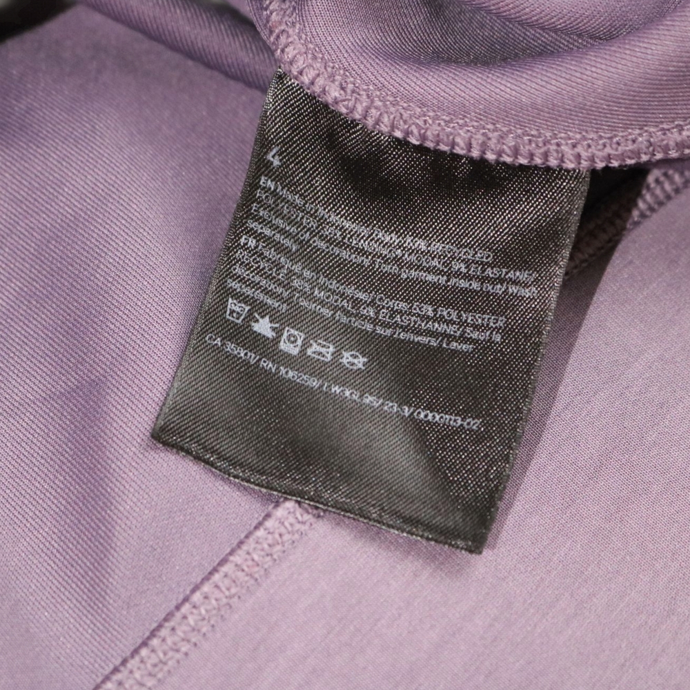Lululemon Softstreme Perfectly Oversized Cropped Crew Womens Sz 4 Lavender Dust - Picture 8 of 10